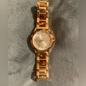 gold leopard print watch